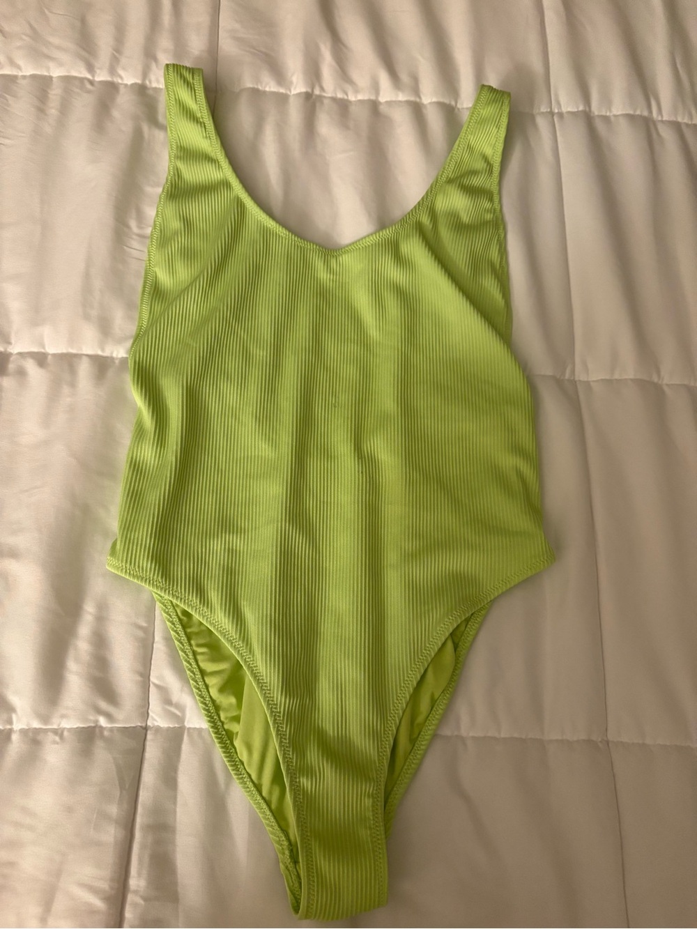 Neon Lime One-Piece Swimsuit